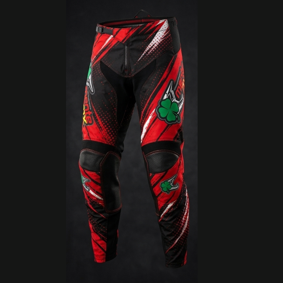 Calça Rider Preta Vermelha